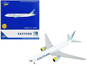 Boeing 777-200ER Commercial Aircraft with Flaps Down "Eastern Air Lines" White with Striped Tail 1/400 Diecast Model Airplane by GeminiJets image 4