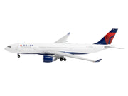 Airbus A330-200 Commercial Aircraft "Delta Air Lines" (N852NW) White with Red and Blue Tail 1/400 Diecast Model Airplane by GeminiJets image 2