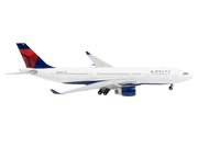 Airbus A330-200 Commercial Aircraft "Delta Air Lines" (N852NW) White with Red and Blue Tail 1/400 Diecast Model Airplane by GeminiJets image 3