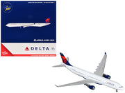 Airbus A330-300 Commercial Aircraft "Delta Air Lines" (N829NW) White with Blue and Red Tail 1/400 Diecast Model Airplane by GeminiJets image 2