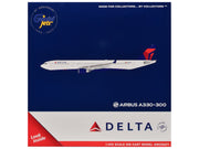 Airbus A330-300 Commercial Aircraft "Delta Air Lines" (N829NW) White with Blue and Red Tail 1/400 Diecast Model Airplane by GeminiJets image 3
