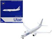 Boeing 737-800 Commercial Aircraft "Utair" White with Blue Tail Stripes 1/400 Diecast Model Airplane by GeminiJets image 2