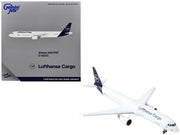 Airbus A321P2F Commercial Aircraft "Lufthansa Cargo" (D-AEUC) White with Blue Tail 1/400 Diecast Model Airplane by GeminiJets image 2
