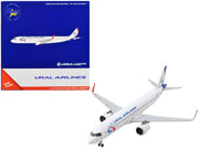 Airbus A321neo Commercial Aircraft "Ural Airlines" White with Blue Tail 1/400 Diecast Model Airplane by GeminiJets image 2