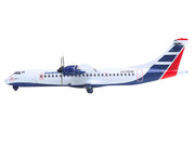 ATR 72-200 Commercial Aircraft "Cubana Airlines" (CU-T1548) White with Red and Blue Stripes 1/400 Diecast Model Airplane by GeminiJets image 2