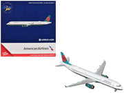 Airbus A321 Commercial Aircraft "American Airlines - America West Heritage Jet" (N580UW) White with Tail Graphics 1/400 Diecast Model Airplane by GeminiJets image 2