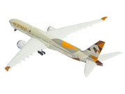Boeing 777-9 Commercial Aircraft "Etihad Airways" (A6-FAA) Beige with Tail Graphics 1/400 Diecast Model Airplane by GeminiJets image 3