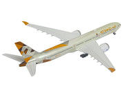 Boeing 777-9 Commercial Aircraft "Etihad Airways" (A6-FAA) Beige with Tail Graphics 1/400 Diecast Model Airplane by GeminiJets image 4