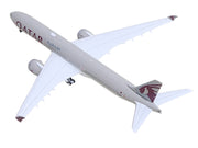 Boeing 777-9 Commercial Aircraft "Qatar Airways" (A7-BKA) Gray with Dark Red Tail Graphics 1/400 Diecast Model GeminiJets image 4