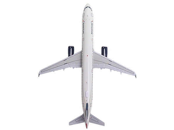Airbus A321 Commercial Aircraft "American Airlines - US Airways Heritage Jet" (N578UW) White with Blue Tail 1/400 Diecast Model Airplane by GeminiJets image 5