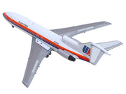 Boeing 727-100 Commercial Aircraft "United Airlines - Saul Bass Livery" (N7001U) White with Stripes 1/400 Diecast Model by GeminiJets image 3