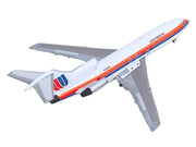 Boeing 727-100 Commercial Aircraft "United Airlines - Saul Bass Livery" (N7001U) White with Stripes 1/400 Diecast Model by GeminiJets image 4