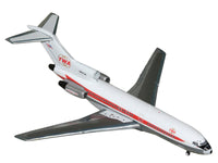 Boeing 727-100 Commercial Aircraft "Trans World Airlines" (N851TW) White with Red Stripes 1/400 Diecast Model by GeminiJets image 2