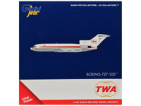Boeing 727-100 Commercial Aircraft "Trans World Airlines" (N851TW) White with Red Stripes 1/400 Diecast Model by GeminiJets image 3