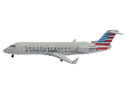 Bombardier CRJ200 Commercial Aircraft "American Eagle - Air Wisconsin" (N420AW) Gray with Red and Blue Tail 1/400 Diecast Model Airplane by GeminiJets image 2