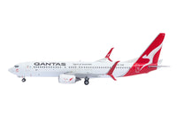 Boeing 737-800 Commercial Aircraft "Qantas Airways" (VH-VZW) White with Red Tail 1/400 Diecast Model Airplane by GeminiJets image 2