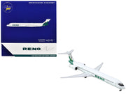 McDonnell Douglas MD-90 Commercial Aircraft "Reno Air" (N905RA) White with Green Tail 1/400 Diecast Model Airplane by GeminiJets image 2