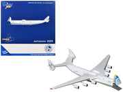 Antonov An-225 Mriya Commercial Aircraft "Antonov Airlines" (UR-82060) White with Blue and Yellow Stripes "Interactive Series" 1/400 Diecast Model by GeminiJets