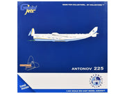 Antonov An-225 Mriya Commercial Aircraft "Antonov Airlines" (UR-82060) White with Blue and Yellow Stripes "Interactive Series" 1/400 Diecast Model by GeminiJets image 3
