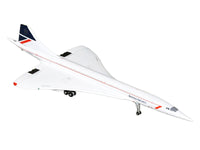 BAC/Aerospatiale Concorde Commercial Aircraft "British Airways" (G-BOAA) White with Red Stripes and Blue Tail 1/400 Diecast Model Airplane by GeminiJets image 2