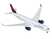 Airbus A350-900 Commercial Aircraft "Delta Air Lines" (N504DN) White with Blue and Red Tail 1/400 Diecast Model Airplane by GeminiJets image 2