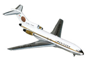 Boeing 727-100 Commercial Aircraft "Mexicana de Aviacion" (XA-SEJ) White with Gold Stripes 1/400 Diecast Model Airplane by GeminiJets image 2