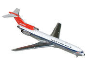 Boeing 727-200 Commercial Aircraft "Northwest Airlines" (N254US) White with Blue Stripes and Red Tail 1/400 Diecast Model by GeminiJets image 2