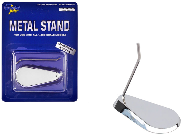 Chrome Metal Display Stand for 1/400 Scale Models by GeminiJets image 2