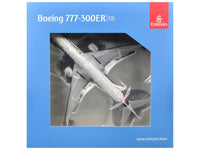 GeminiJets Emirates Boeing 777-300ER A6-EQH flaps-down 1:400 diecast aircraft GJUAE2318F, view 3