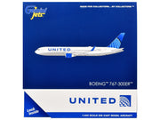 Boeing 767-300ER Commercial Aircraft "United Airlines" (N670UA) White with Blue Tail 1/400 Diecast Model Airplane by GeminiJets image 3