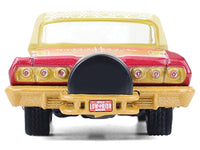 1963 Chevrolet Impala Lowrider "Michael Heralda Special Edition" Red Metallic with Cream Top and Interior with Gold Graphics "Hobby Exclusive" Series 1/64 Diecast Model Car by Greenlight image 4