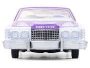 1973 Ford Thunderbird Lowrider "Michael Heralda Special Edition" Purple Metallic with Graphics and White Interior "Hobby Exclusive" Series 1/64 Diecast Model Car by Greenlight image 4