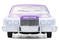 1973 Ford Thunderbird Lowrider "Michael Heralda Special Edition" Purple Metallic with Graphics and White Interior "Hobby Exclusive" Series 1/64 Diecast Model Car by Greenlight image 4