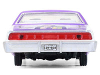 1973 Ford Thunderbird Lowrider "Michael Heralda Special Edition" Purple Metallic with Graphics and White Interior "Hobby Exclusive" Series 1/64 Diecast Model Car by Greenlight image 5