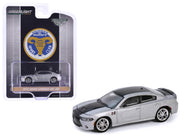 2018 Dodge Charger SRT 392 Silver Metallic with Black Stripe "Mr. Norm Heritage GSS Charger" "Hobby Exclusive" Series 1/64 Diecast Model Car by Greenlight image 2