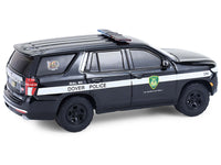 GreenLight 2024 Chevrolet Tahoe Dover Police 100th Anniversary black white 1:64 GL30549, product image 3