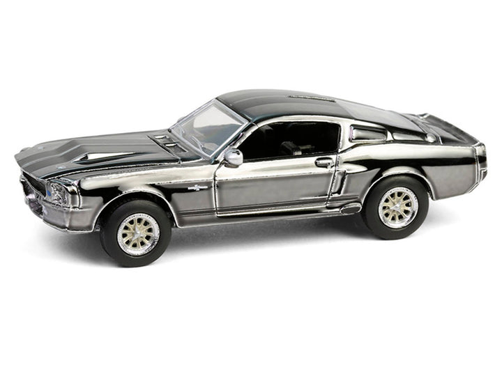 1967 Ford Mustang "Eleanor" Silver Chrome Edition "Gone in Sixty Seconds" (2000) Movie "Hobby Exclusive" Series 1/64 Diecast Model Car by Greenlight image 2