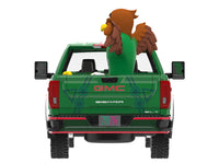 2022 GMC Sierra 3500 HD Pickup Truck Green with Mexican Soccer Graphics with Eagle Figure "International Soccer Celebration '26" Series 1/64 Diecast Model Car by Greenlight image 5