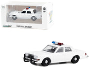 1980-1989 Dodge Diplomat Police Unmarked White with Light Bar "Hot Pursuit" "Hobby Exclusive" Series 1/64 Diecast Model Car by Greenlight image 2
