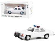 1980-1991 Ford LTD Crown Victoria Police White with Light Bar "Hot Pursuit" "Hobby Exclusive" Series 1/64 Diecast Model Car by Greenlight image 2
