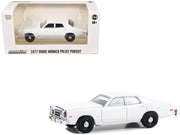 1977-78 Dodge Monaco Police Pursuit White "Hot Pursuit - Hobby Exclusive" Series 1/64 Diecast Model Car by Greenlight image 2