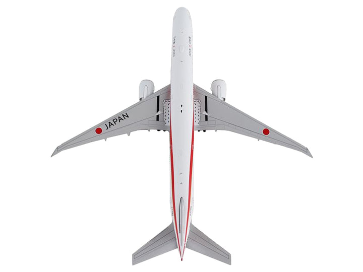 Boeing 777-300ER Commercial Aircraft "Japan Air Self-Defense Force" White with Red Stripes "Gemini Macs" Series 1/400 Diecast Model Airplane by GeminiJets image 2