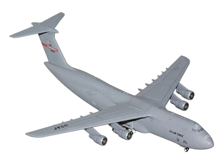 Lockheed C-5A Galaxy Transport Aircraft "Martinsburg Air Force Base" United States Air Force (68-0222) Gray "Gemini Macs" Series 1/400 Diecast Model by GeminiJets image 2