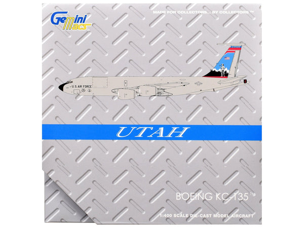 Boeing KC-135R Stratotanker Aircraft "Utah Air National Guard" United States Air Force (61-0275) Gray "Gemini Macs" Series 1/400 Diecast Model Airplane by GeminiJets image 3