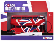 London Bus Red with UK Flag Graphics "Best of British" Series Diecast Model Car by Corgi image 3