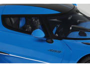 2025 Koenigsegg Jesko Blue Metallic with Black Stripes 1/18 Model Car by GT Spirit image 2