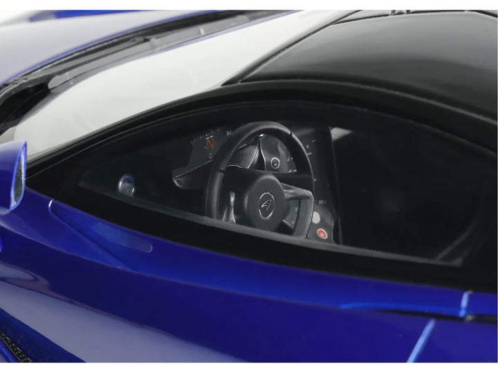 2023 McLaren 750S Coupe Blue Metallic with Black Top 1/18 Model Car by GT Spirit image 2