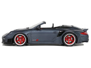 Porsche 911 LB-Works Alpha 9 Gray with Black Hood 1/18 Model Car by GT Spirit image 4