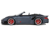 Porsche 911 LB-Works Alpha 9 Gray with Black Hood 1/18 Model Car by GT Spirit image 4