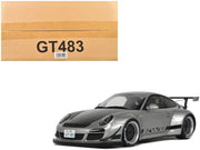 2024 Porsche 911 RWB Abu Silver Metallic with Black Hood 1/18 Model Car by GT Spirit image 5